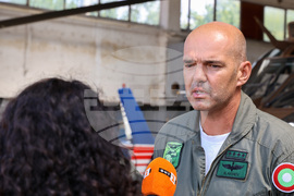 Авиобаза Крумово - участниците в спасителната акция с хеликоптер