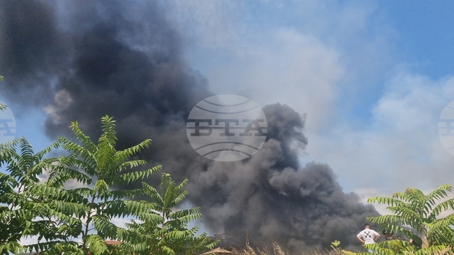 Пожар гори в птицеферма в чирпанското село Свобода