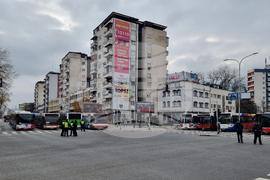 Република Северна Македония - градския транспорт - протест