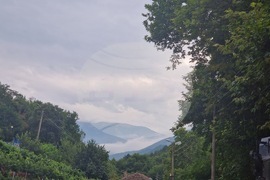 Планина Славянка - границата с Гърция - пожар