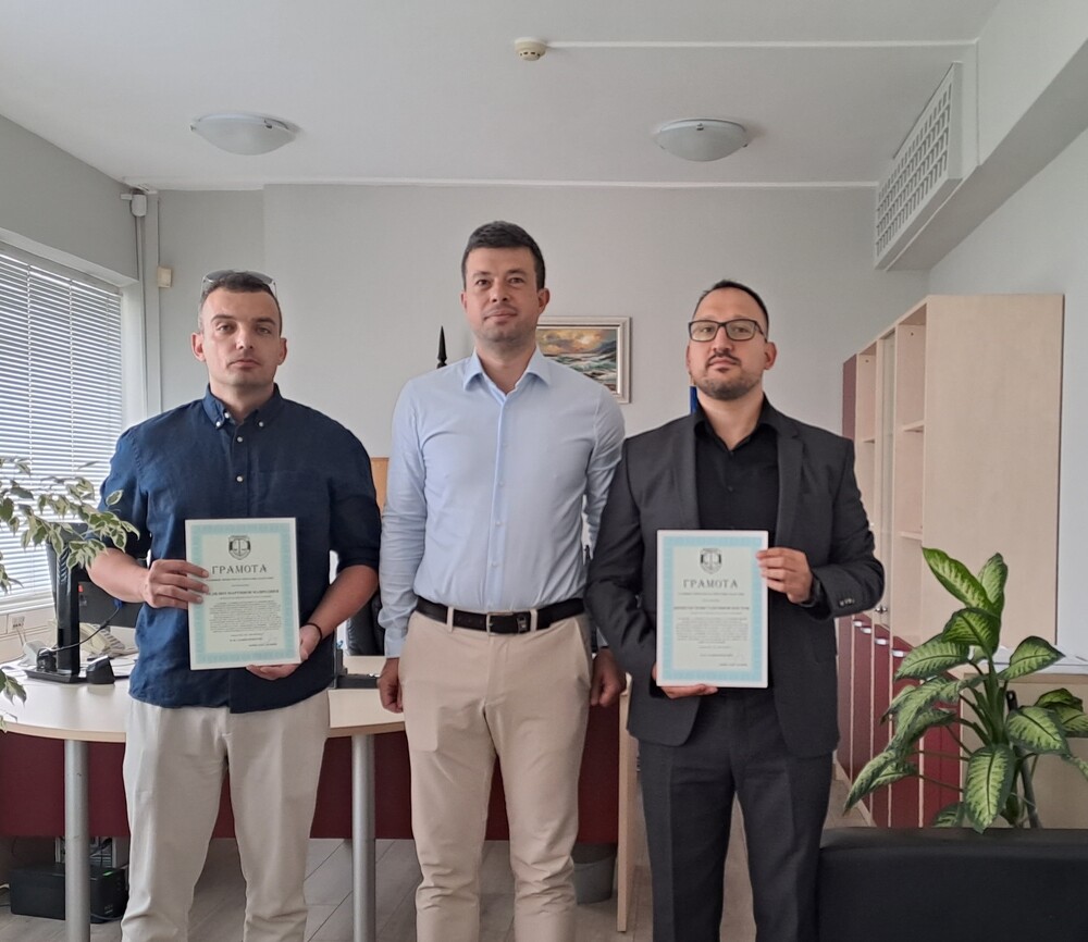 Апелативна прокуратура – Пловдив: Двама магистрати от Районна прокуратура – Пловдив са наградени от и.ф. главен прокурор за отлични резултати в работата