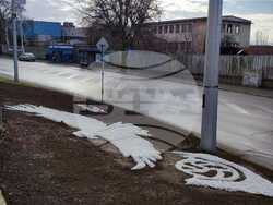 Емблемата на футболен клуб „Пирин“ изгря на кръстовището при бул. „Димитър Солунски“ и ул. „Александър Стамболийски“