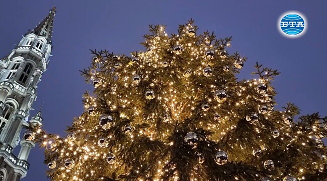 Коледна атмосфера от белгийската столица Брюксел