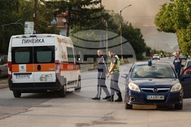 Елин Пелин - пожар - склад за фойерверки