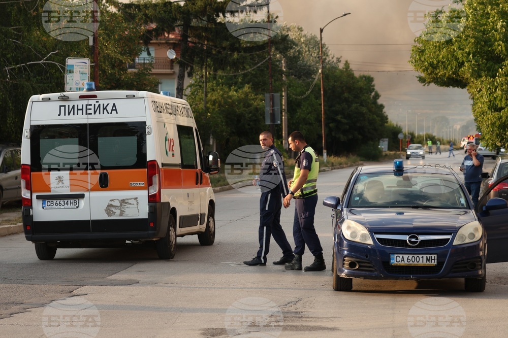 Елин Пелин - пожар - склад за фойерверки