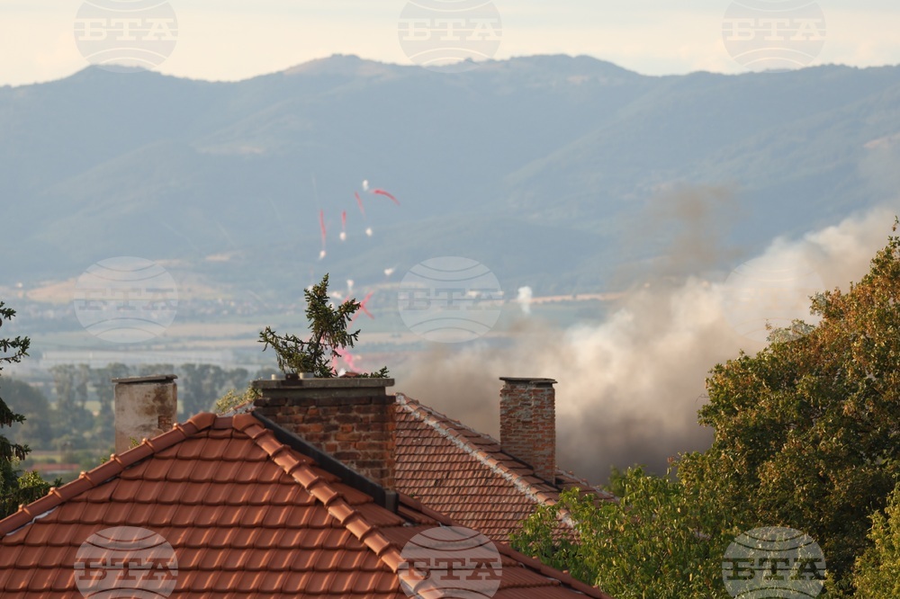 Елин Пелин - пожар - склад за фойерверки