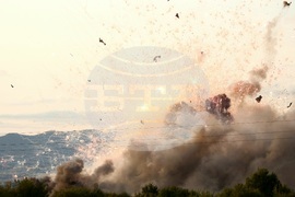 Елин Пелин - пожар - склад за фойерверки