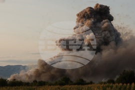 Елин Пелин - пожар - склад за фойерверки