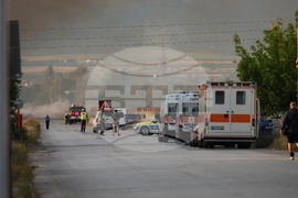 Елин Пелин - пожар - склад за фойерверки