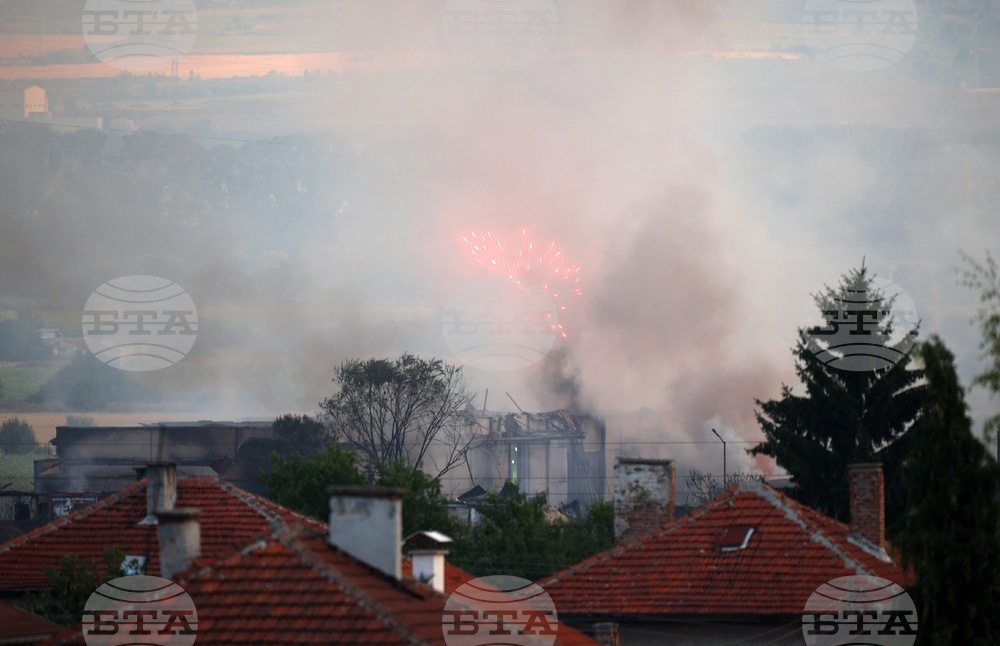 Елин Пелин - склад за фойерверки - пожар