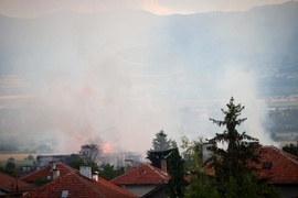 Елин Пелин - склад за фойерверки - пожар