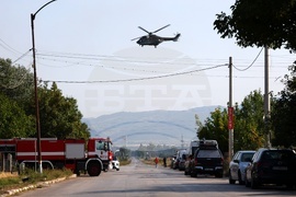 Елин Пелин - склад за фойерверки - пожар - хеликоптер