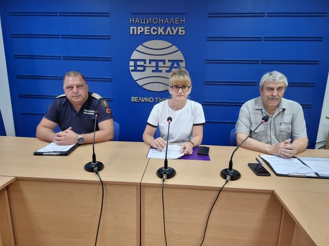 Пресконференция във връзка с пожароопасната обстановка в Община Велико Търново и кампанията за кандидати към Доброволното формирование