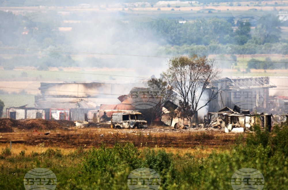 Елин Пелин - склад за фойерверки - взрив
