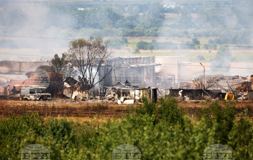 Елин Пелин - склад за фойерверки - взрив