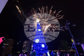 Ловеч - Тържествено бяха запалени светлините на коледната елха