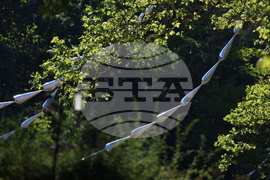 Фестивал "София лайт" - инсталация "Стоманена трева"