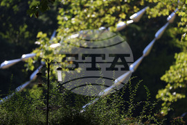 Фестивал "София лайт" - инсталация "Стоманена трева"