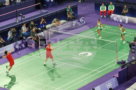 Франция - XXXIII Летни олимпийски игри - бадминтон - Стефани Стоева - Габриела Стоева