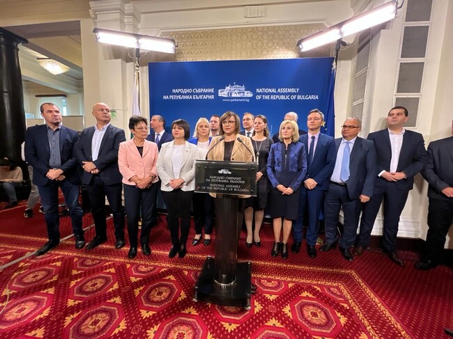 Корнелия Нинова: Няма да подкрепим правителство с мандат на ГЕРБ