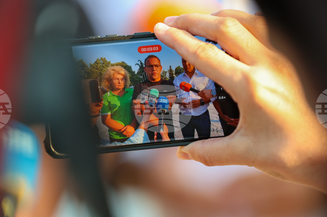 Село Микрево - брифинг - пожар