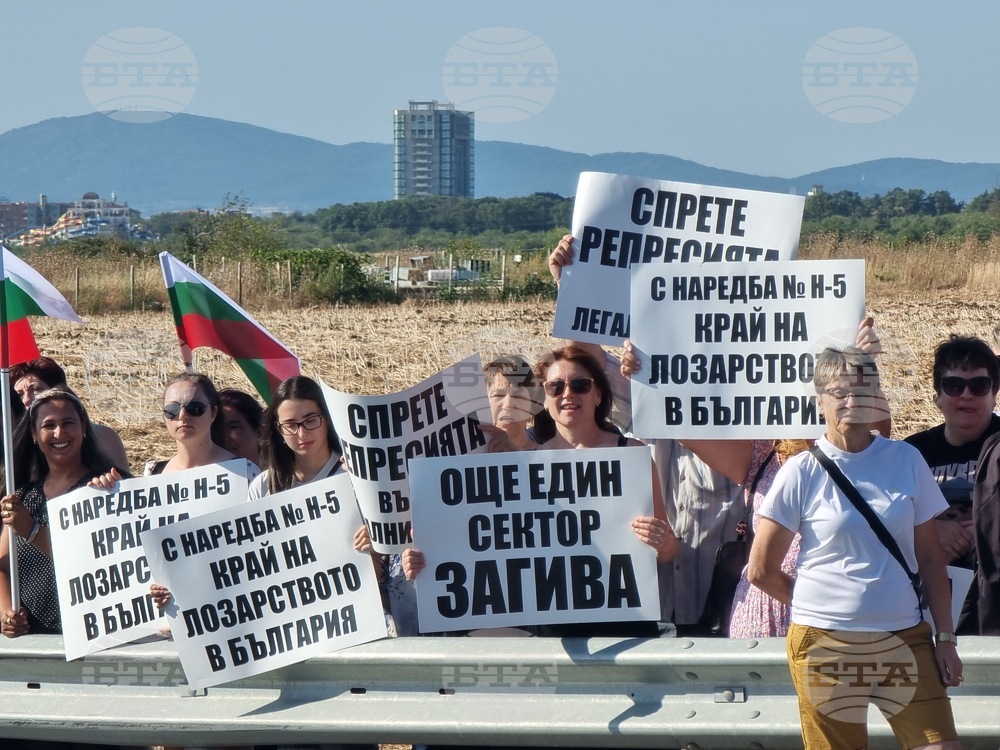 Поморие - винопроизводители и лозари - протест