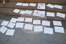 "Нито една повече" - протест срещу насилието над жени