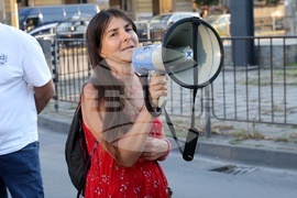 Метростанция „Опълченска“ - протест