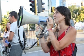 Метростанция „Опълченска“ - протест