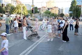 Метростанция „Опълченска“ - протест