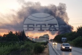 Село Царацово - предприятие за преработка на отпадъци - пожар