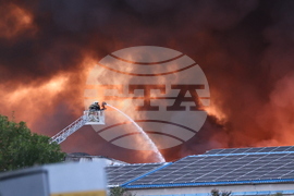 Село Царацово - предприятие за преработка на отпадъци - пожар