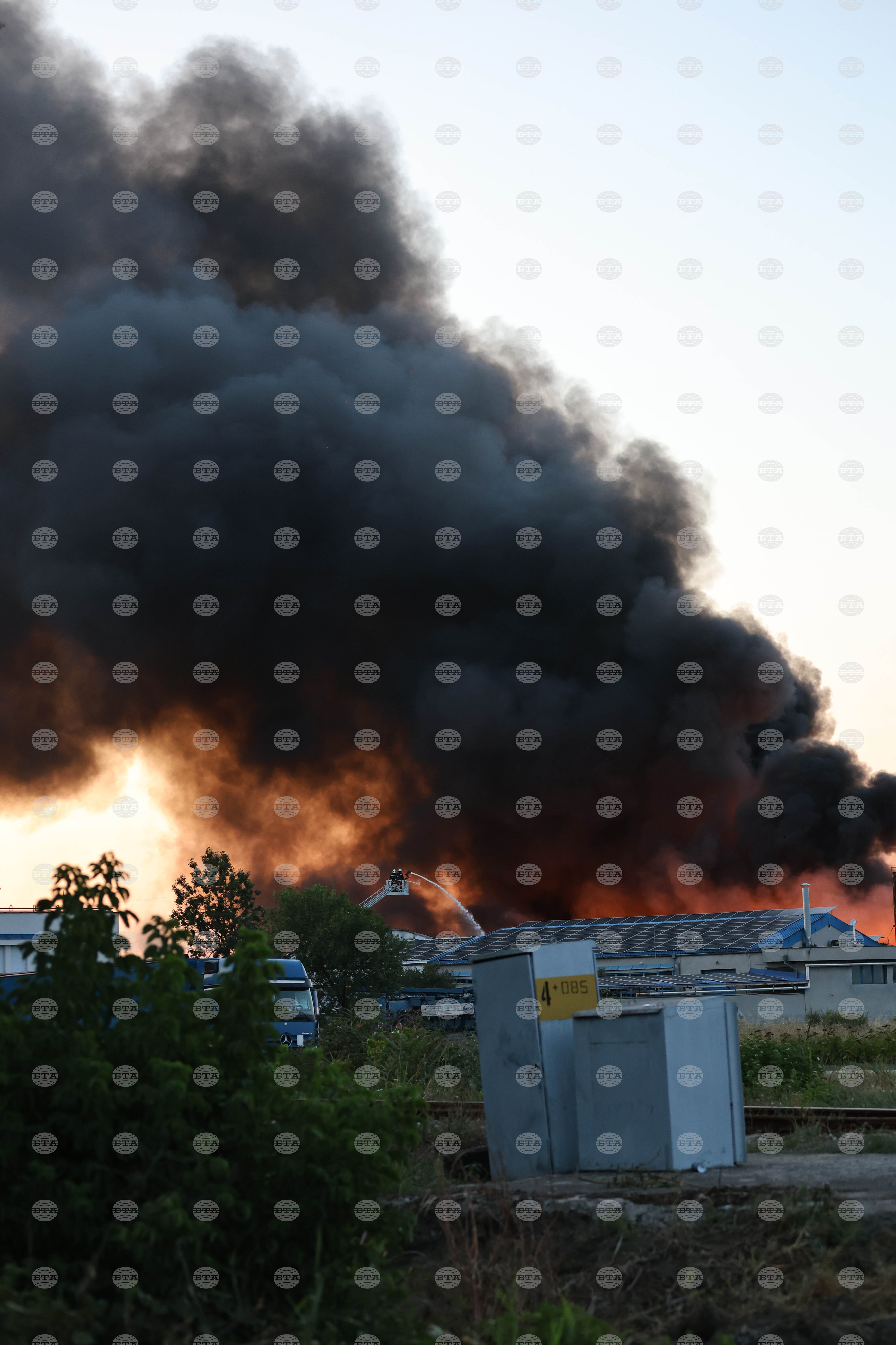 Село Царацово - предприятие за преработка на отпадъци - пожар