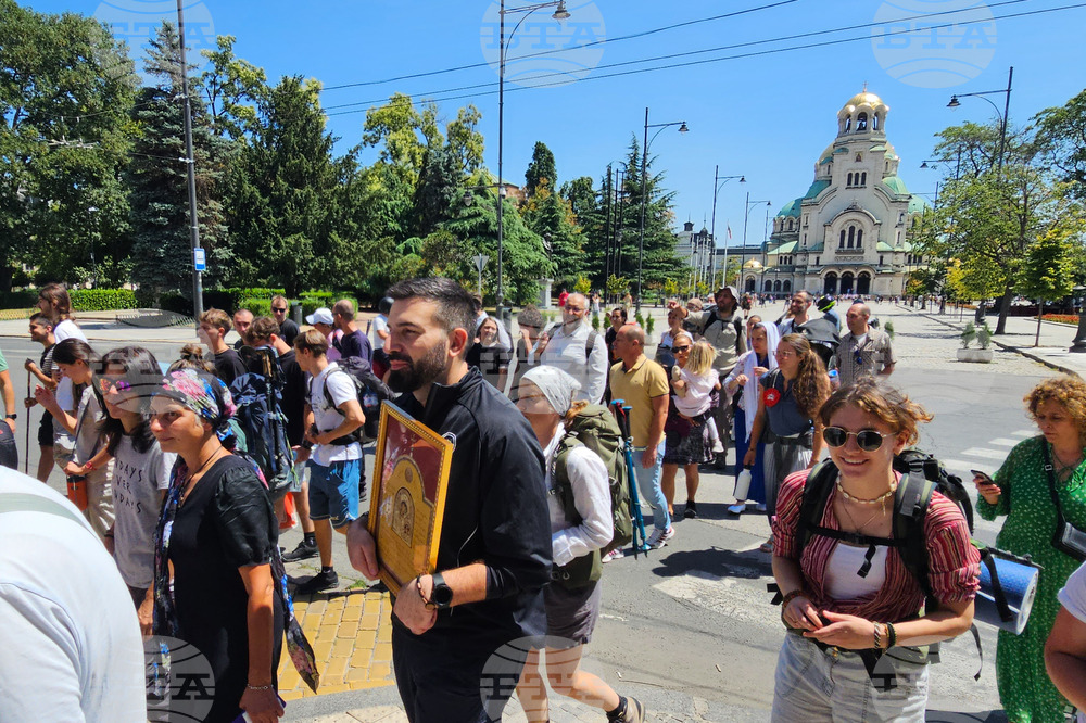 Поклоннически поход „Рилският чудотворец" - начало - храм „Света София "