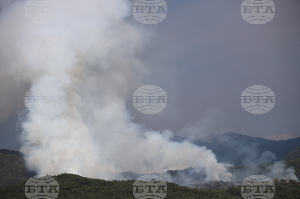 Село Сенокос - горски пожар