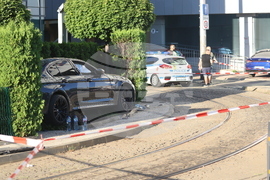 Автомобил е катастрофирал на бул. "Тодор Александров" в столицата