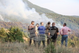 Област Благоевград - горски пожари - село Сенокос