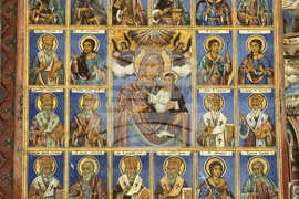 Адрианополският епископ Евлогий и монаси от Рилския манастир изнесоха Чудотворната икона на Света Богородица и отслужиха водосвет