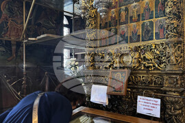 Адрианополският епископ Евлогий и монаси от Рилския манастир изнесоха Чудотворната икона на Света Богородица и отслужиха водосвет