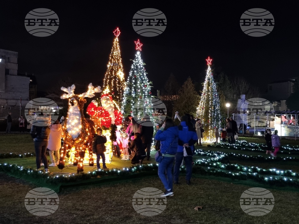 Запалени бяха светлините на коледните елхи в Кърджали
