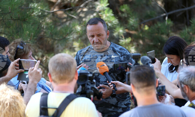 Село Сенокос - пожар - Георги Динев - брифинг