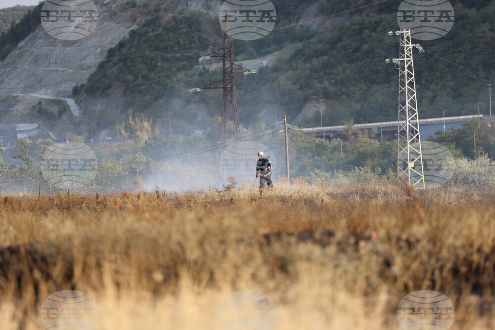 Благоевград - полигон - пожар