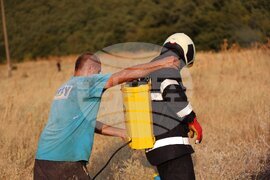 Благоевград - полигон - пожар