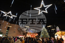 Разград - коледна елха - светлини