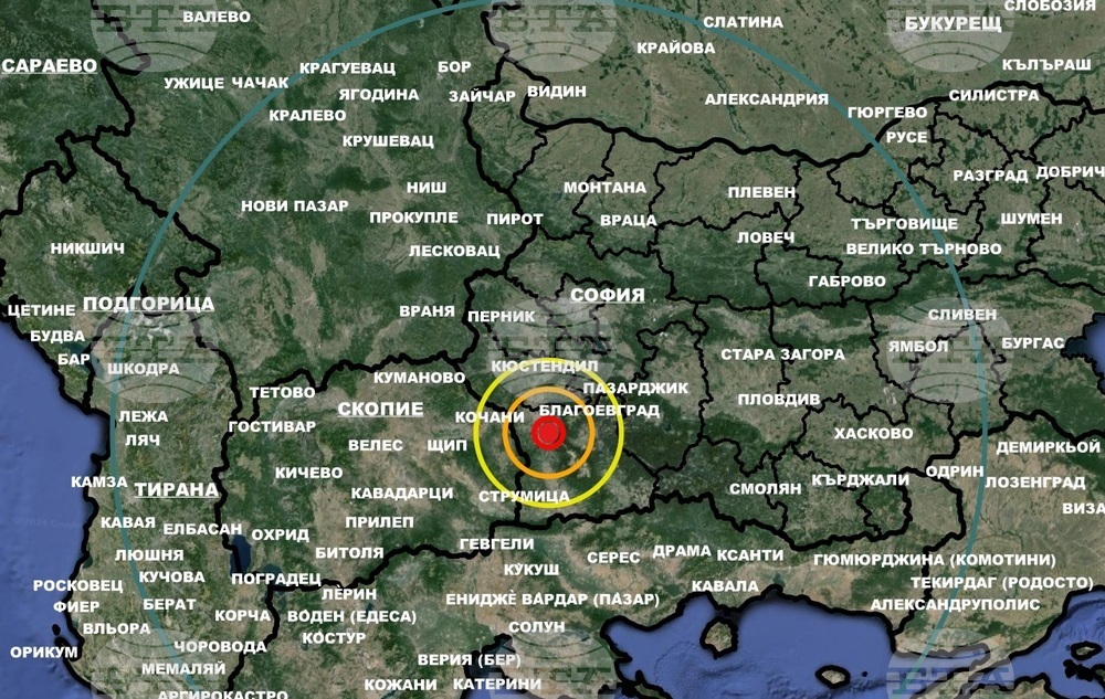 Слабо земетресение е регистрирано край Симитли