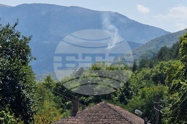 Петрич - планина Славянка - пожар