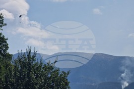 Петрич - планина Славянка - пожар