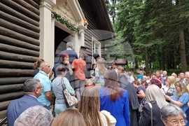 Боровец - храм „Преображение Господне" - патриарх Даниил - архиерейска вечерня