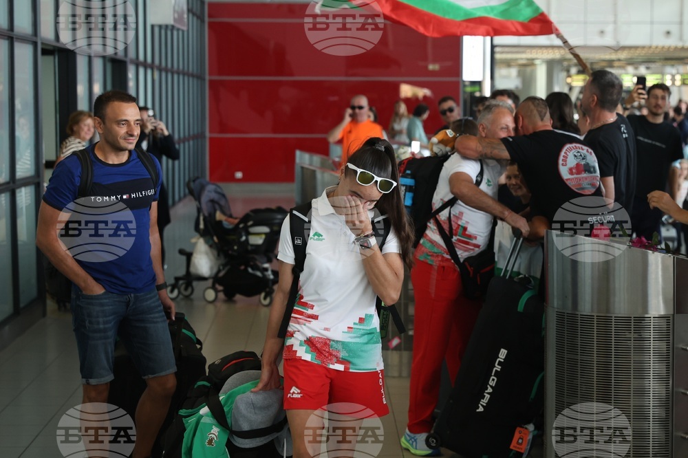 Летище София - Валентина Георгиева - посрещане