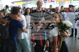 Летище София - Валентина Георгиева - посрещане